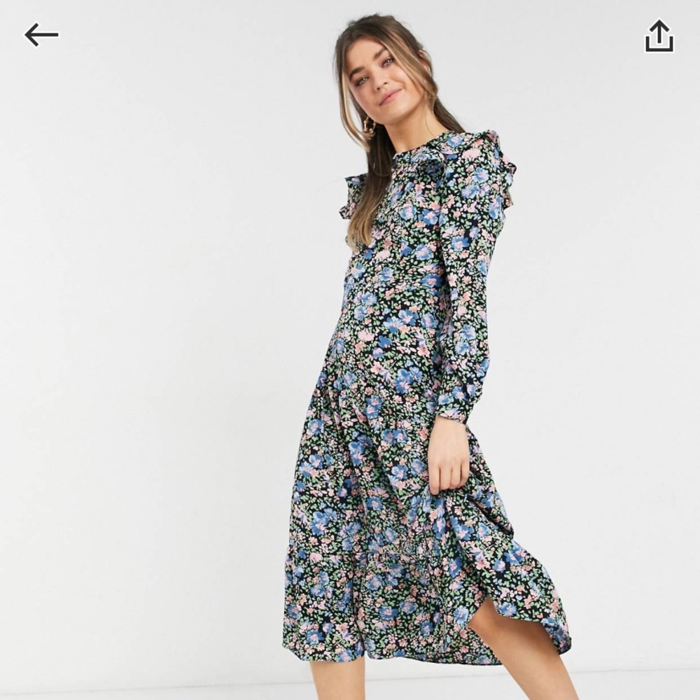 Floral asos midi dress